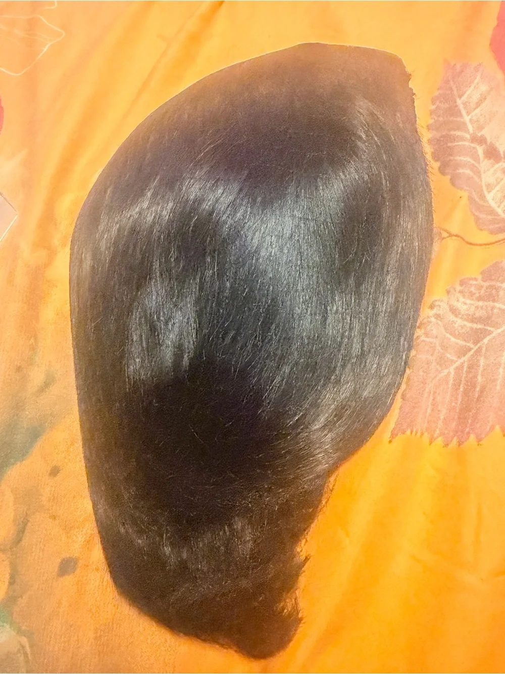 8” Human Hair Wig – Black